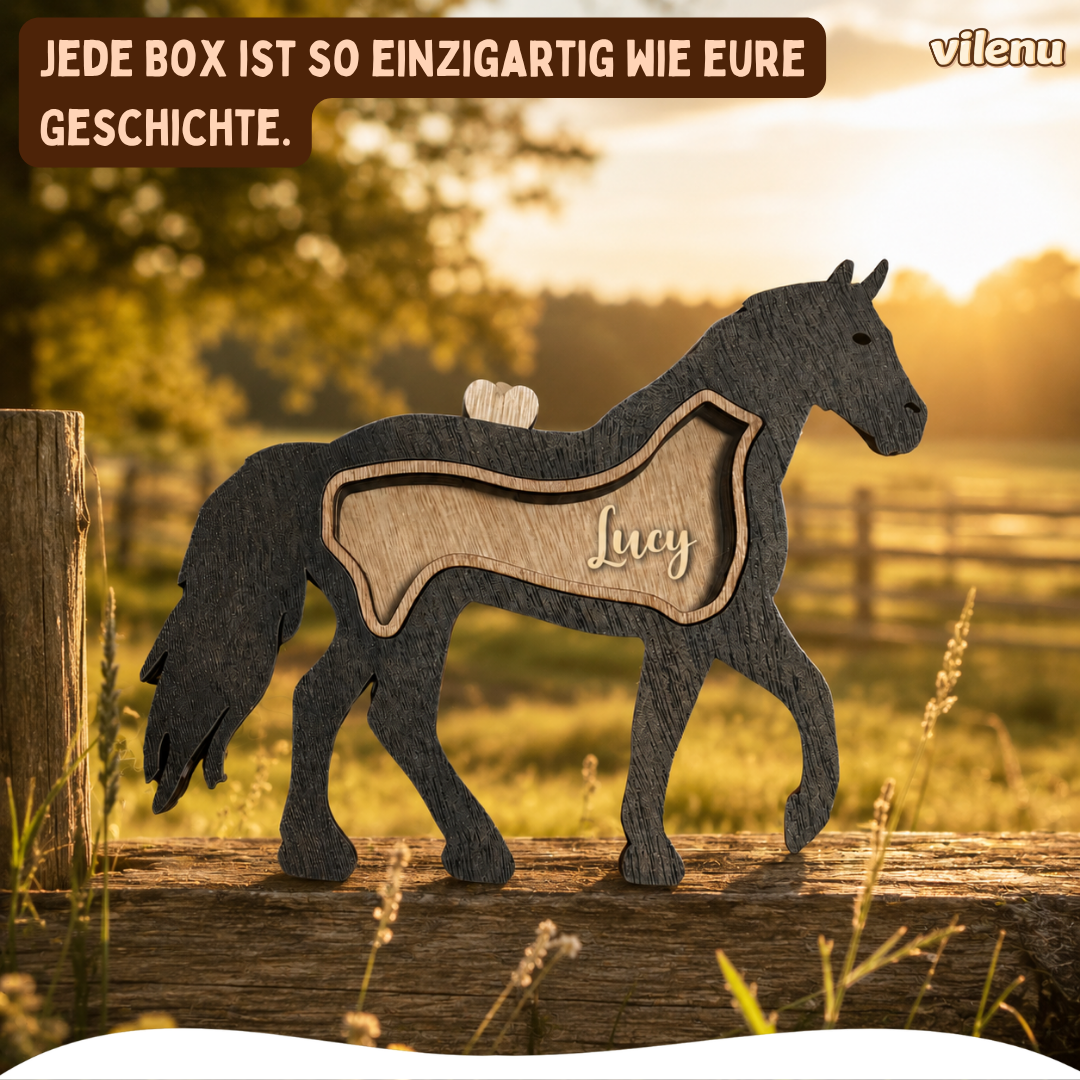 Personalisierte Fellbox für Pferdehaare