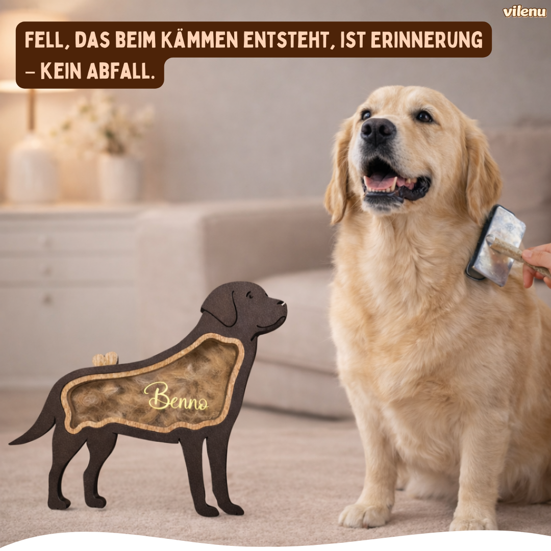 Personalisierte Fellbox für Hundeerinnerungen