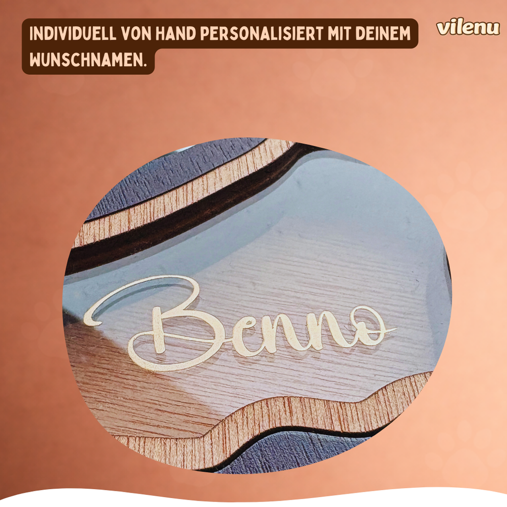 Personalisierte Fellbox für Hundeerinnerungen