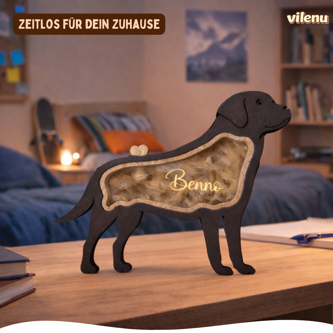 Personalisierte Fellbox für Hundeerinnerungen
