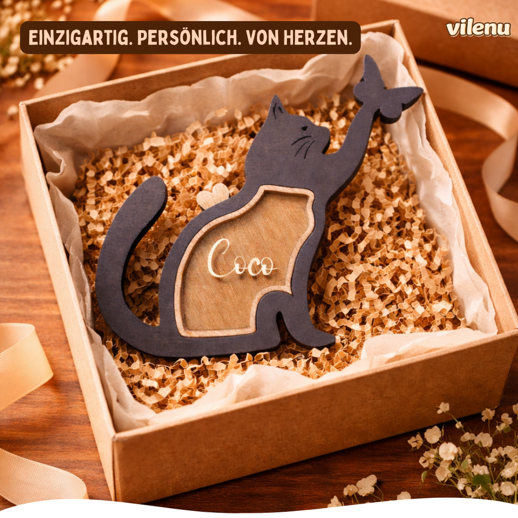 Personalisierte Fellbox für Katzenerinnerungen