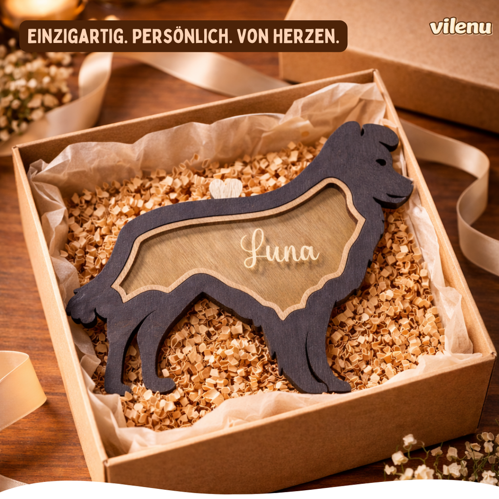 Personalisierte Fellbox für Hundeerinnerungen