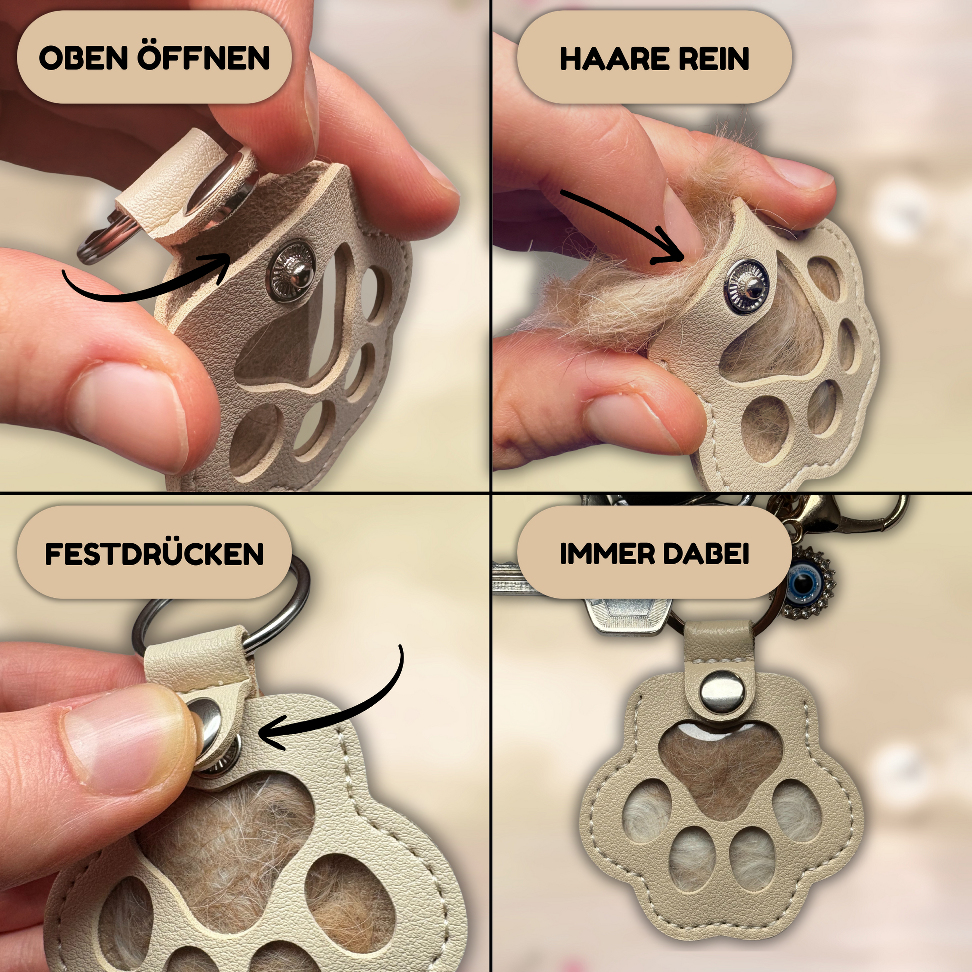 Pfotenanhänger – Für die schönsten Momente mit deinem Vierbeiner (Versand in 1–3 Tagen)