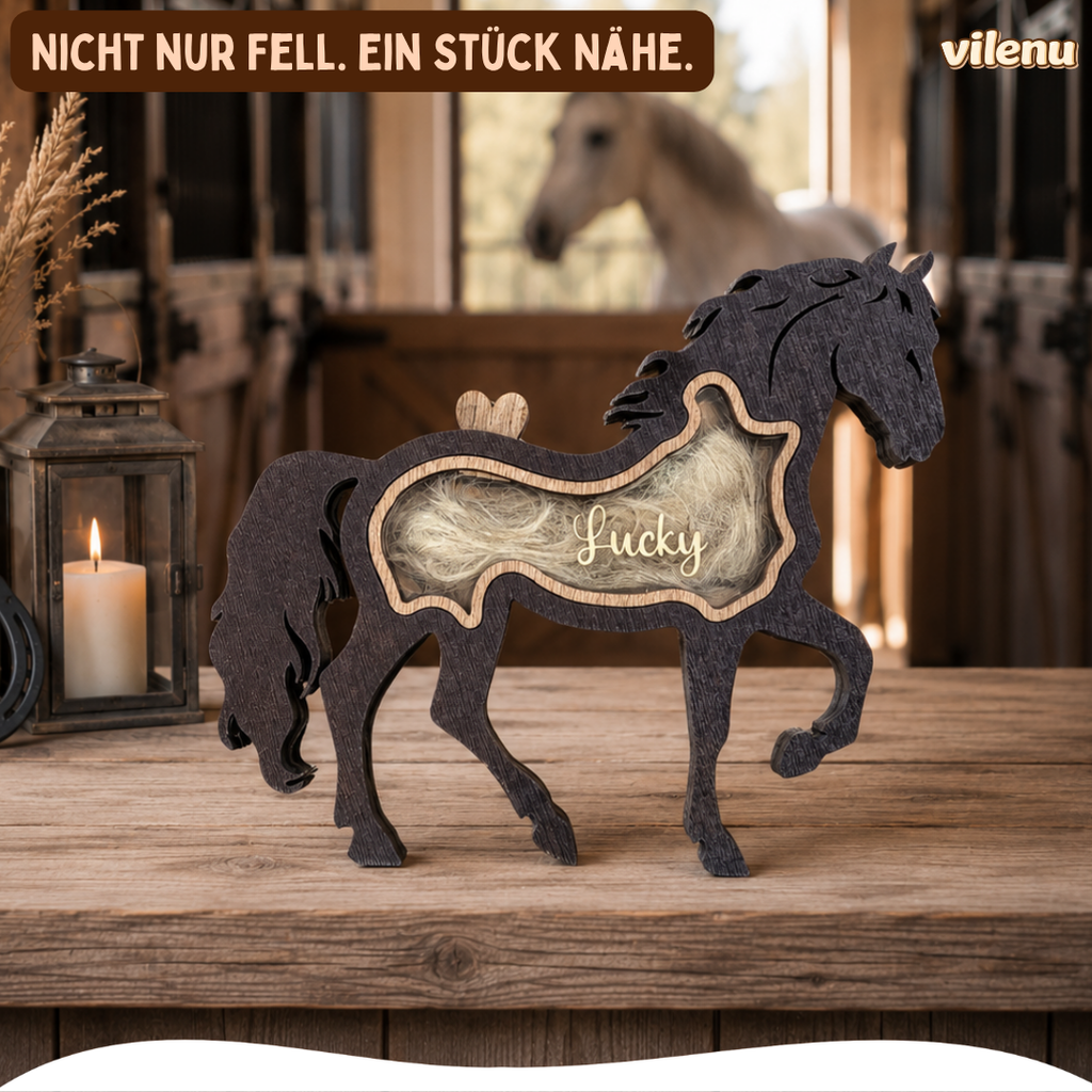 Personalisierte Fellbox für Pferdehaare
